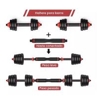 Kit Halteres 6 Em 1 Peso Musculação Ajustável Até 15kg Ahead Sports - 5
