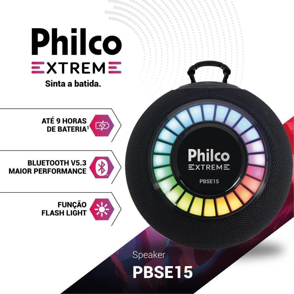 Caixa De Som Speaker Philco Extreme 15W PBSE15 Bivolt - 4