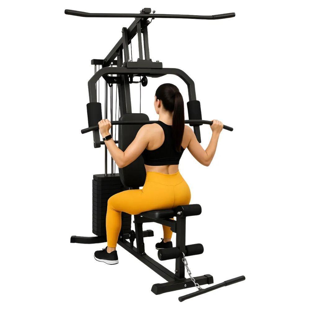 Estação De Musculação Bonafit 45kg Academia Completa Para Casa Com +24 Exercícios - 2