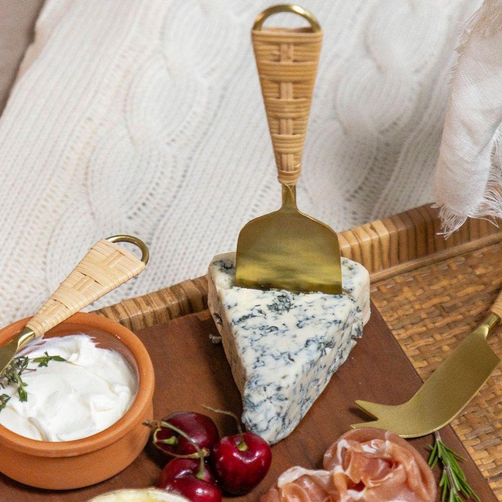 Conjunto De Talheres Copa E Cia Para Queijo 3 Peças Garbo Rattan - 3