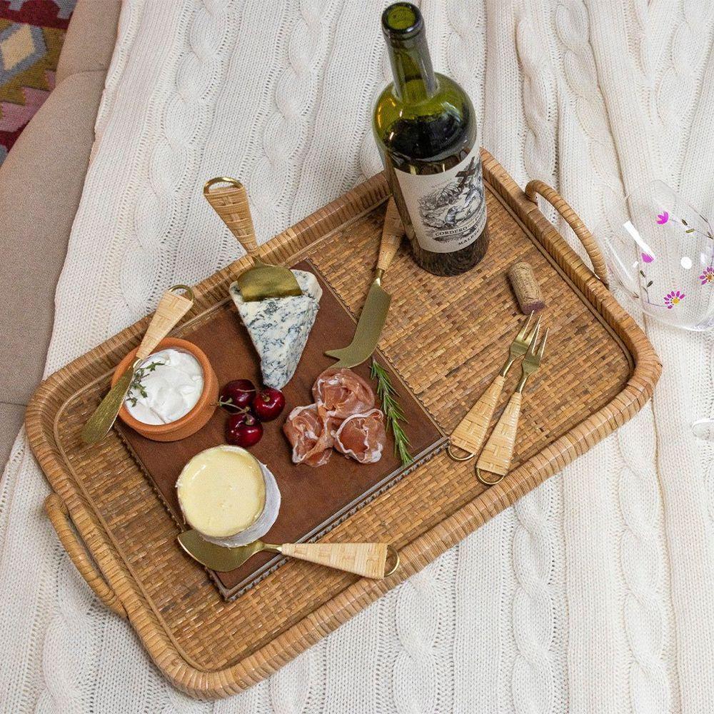 Conjunto De Talheres Copa E Cia Para Queijo 3 Peças Garbo Rattan - 4