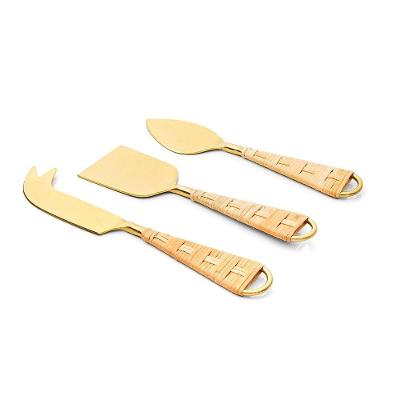 Conjunto De Talheres Copa E Cia Para Queijo 3 Peças Garbo Rattan