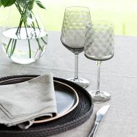 Jogo De Taças Copa E Cia 6 Peças Geo 320ml Em Vidro Fumê - 2