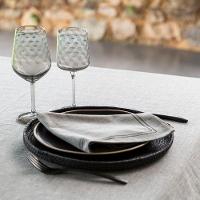 Jogo De Taças Copa E Cia 6 Peças Geo 320ml Em Vidro Fumê - 3