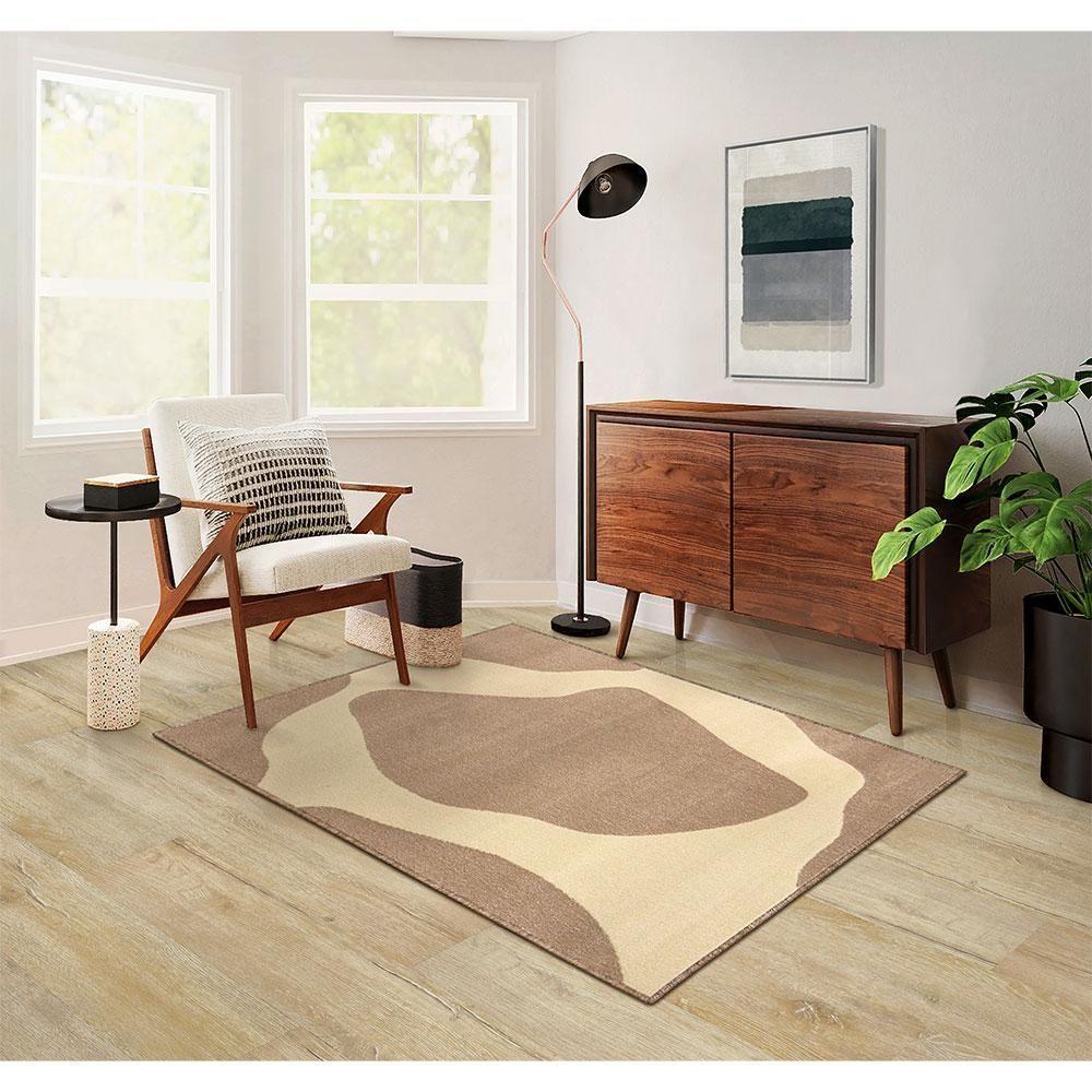 Tapete Lyre Neutro 100x150 Tapetes São Carlos - 1