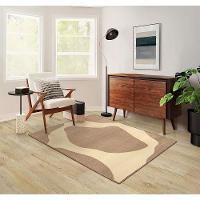 Tapete Lyre Neutro 100x150 Tapetes São Carlos - 1