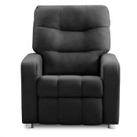 Poltrona Reclinavel Do Papai Maldivas Tecido Suede Preto - 1