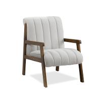 Poltrona Decorativa Sala Base De Madeira Kit 2 Daline Bouclê E03 - D'rossi Cor Cinza Claro - 5