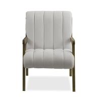 Poltrona Decorativa Sala Base De Madeira Kit 2 Daline Bouclê E03 - D'rossi Cor Cinza Claro - 6