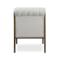 Poltrona Decorativa Sala Base De Madeira Kit 2 Daline Bouclê E03 - D'rossi Cor Cinza Claro - 8