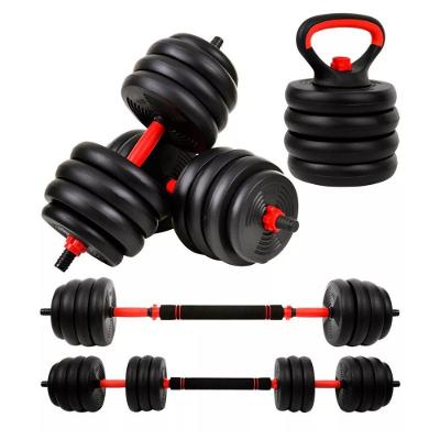 Kit Halter 6 Em 1 Ajustável Até 30kg Com Kettlebell Barra E Flexão Multifunção