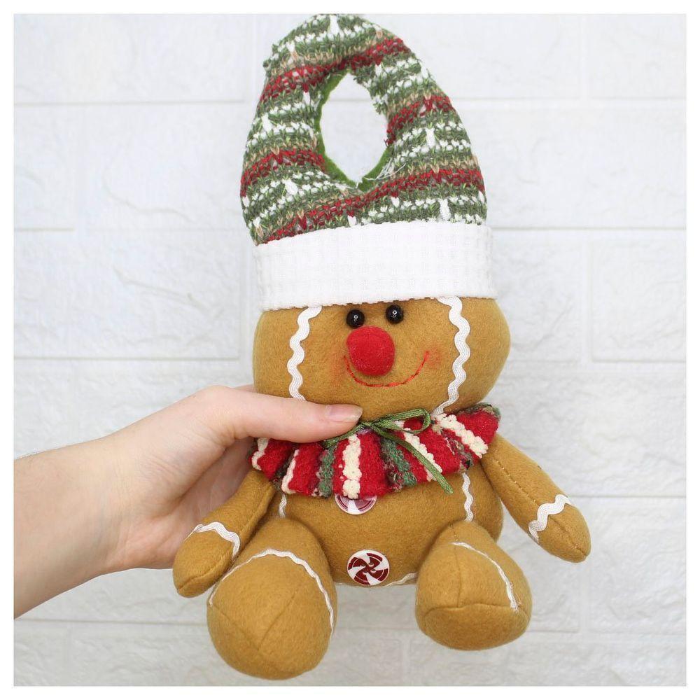 Kit 6 Enfeite De Porta Maçaneta Natal Biscoito Natalino 26cm - 3