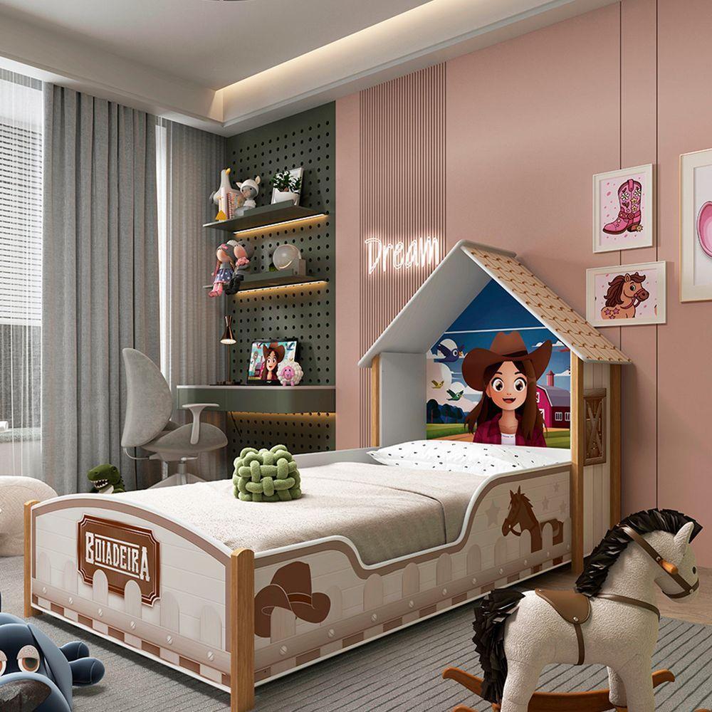 Cama Boiadeira 090 Casinha Branco - Gelius - 2