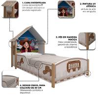 Cama Boiadeira 090 Casinha Branco - Gelius