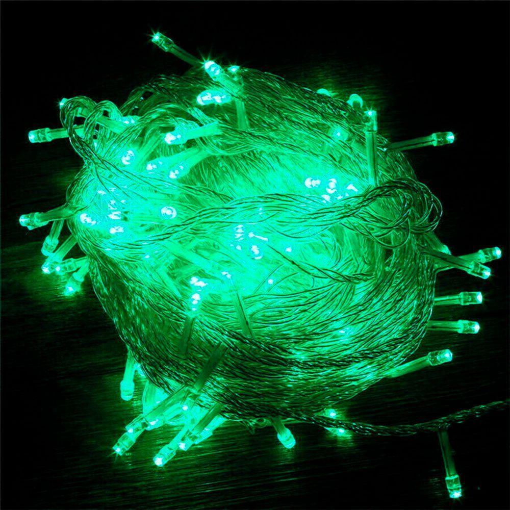 Pisca Varal Decoração Natal 300 Lâmpadas Leds Verde 25m 220v - 4