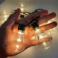 Pisca Cordão Varal Natal 12 Lâmpada Led Amarelo 4m 110v-220v - 3