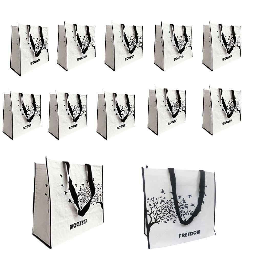 Bolsa Ecobag Ecologica Sacola De Ombro Kit 12 Uni Reutilizavel Retornavel Mercado Compras Ajuda Armazena - 1