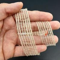 Rolos Fita De Juta Bege Decoração Natalina 10mm 20m Kit 8pçs - 2