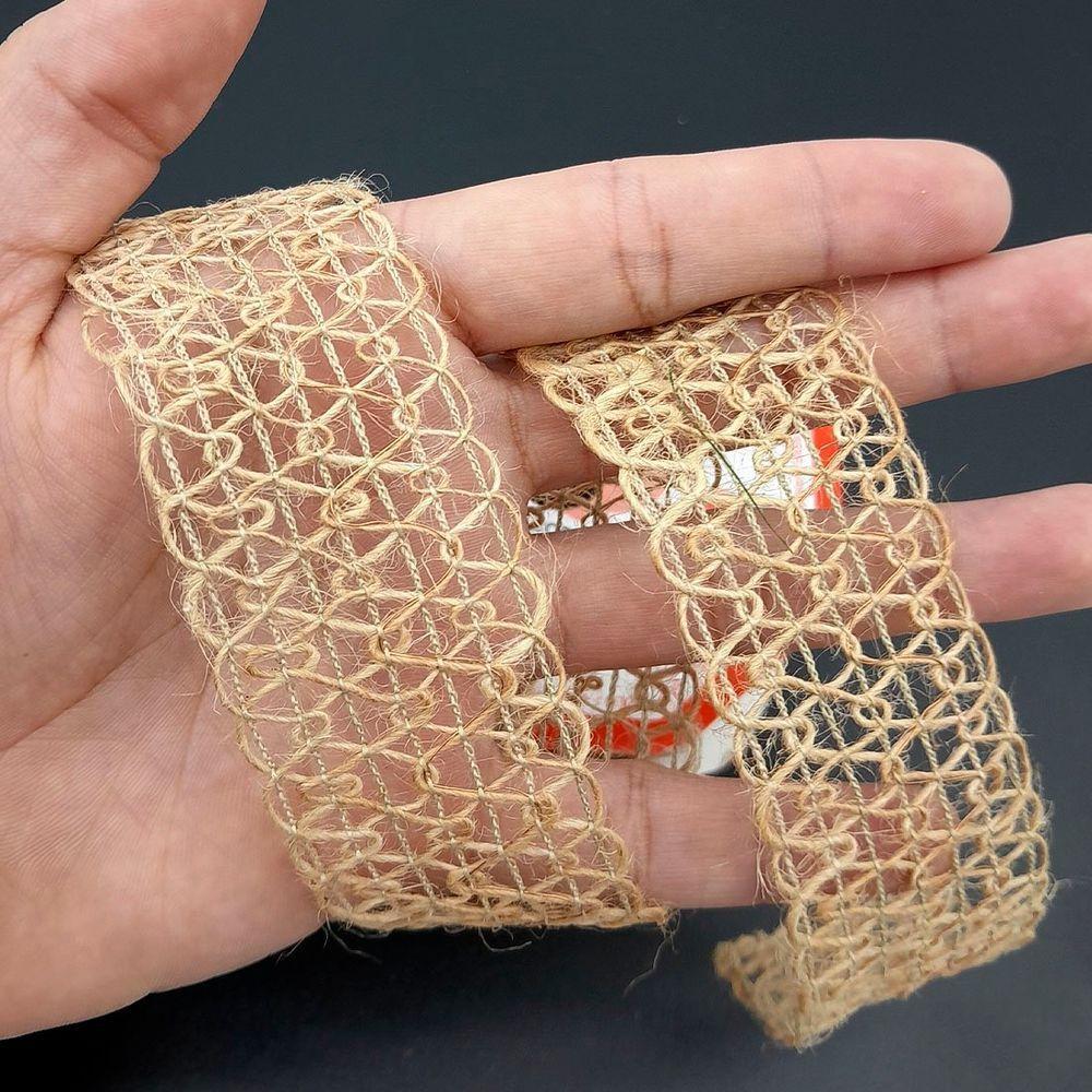 Rolo Fita Juta Artesanal Decoração Natal 38mm X 10m Kit 8pçs - 2