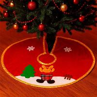 Saia Tapete Pelúcido Base Enfeite Para árvore De Natal 60cm Rena - 1