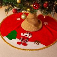 Saia Tapete Pelúcido Base Enfeite Para árvore De Natal 60cm Rena - 5