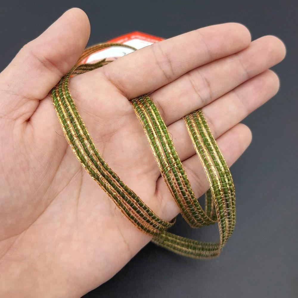 Rolo Fita Juta Verde Gold Decoração Natal 10mm 10m Kit 12pçs - 2