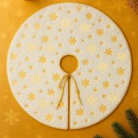 Saia Tapete Pelúcido Enfeite Base Para árvore De Natal 85cm Amarelo - 1