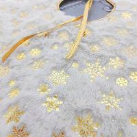 Saia Tapete Pelúcido Enfeite Base Para árvore De Natal 85cm Amarelo - 2