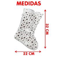 Bota Meia Saia Decoração Estrelinhas árvore Natal Pelúciado - 5