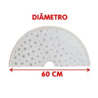 Bota Meia Saia Decoração Estrelinhas árvore Natal Pelúciado - 6