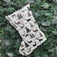 Bota Meia E Saia Decoração Rena Alce árvore Natal Pelúciado - 3