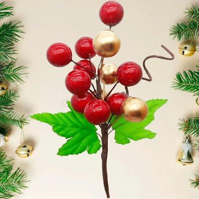 Pick Ramos Cerejinhas Enfeite árvore De Natal 20cm Kit 10pçs