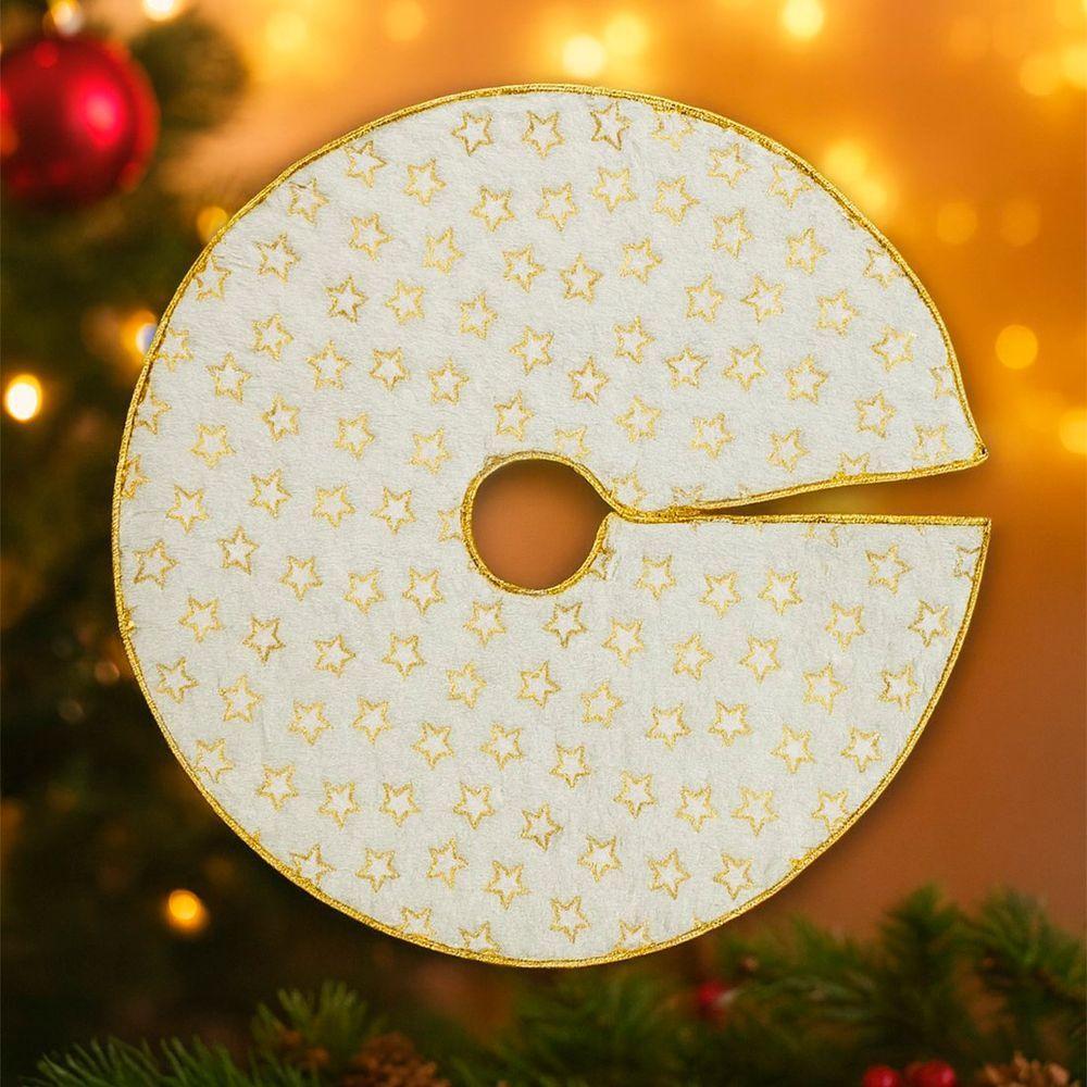 Bota Meia E Saia Enfeite Estrelinhas árvore Natal Pelúciado - 4