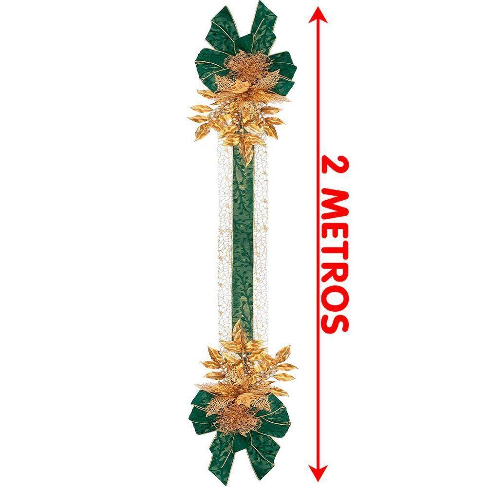 Escapulário Enfeite Natalino Para Porta Laço Flor Arranjo 2m - 4