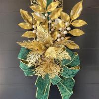 Escapulário Enfeite Natalino Para Porta Laço Flor Arranjo 2m - 2