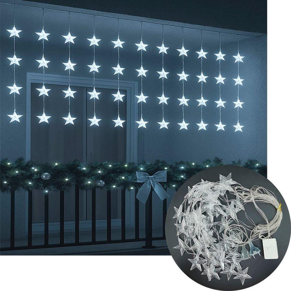 Pisca Cortina Cascata Natal 48 Lâmpadas Leds Branco 3m 220v - 1