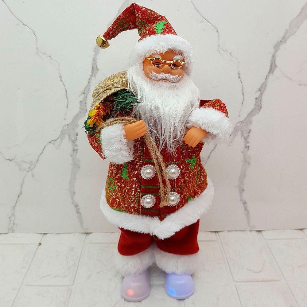 Boneco Papai Noel Musical Com Movimentos Enfeite Natal 40cm - 3