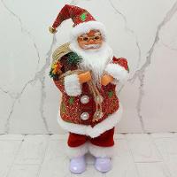 Boneco Papai Noel Musical Com Movimentos Enfeite Natal 40cm - 1