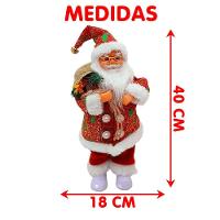 Boneco Papai Noel Musical Com Movimentos Enfeite Natal 40cm - 4