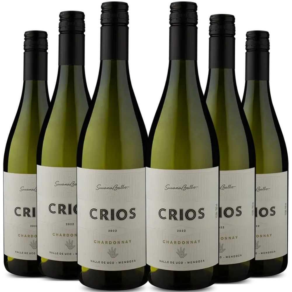 Kit 6 Garrafas Vinho Branco Susana Balbo Crios Chardonnay 750ml - 1