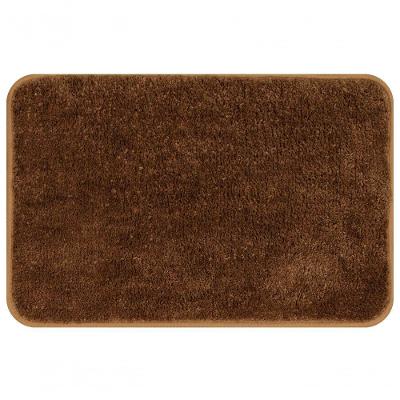 Tapete De Microfibra Soft Color Marrom 60x40cm - Uzoo Tapete Microfibra Soft Color 60x40cm Marrom 1702303