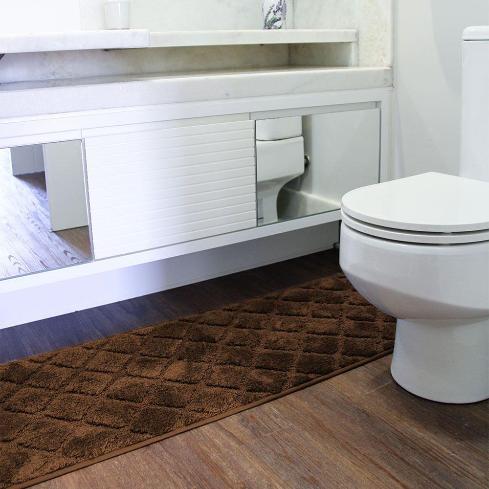 Passadeira Microfibra Soft Plus Marrom 120x45cm - Uzoo Passadeira Microfibra Soft Plus 120x45cm Marrom 18203br - 2