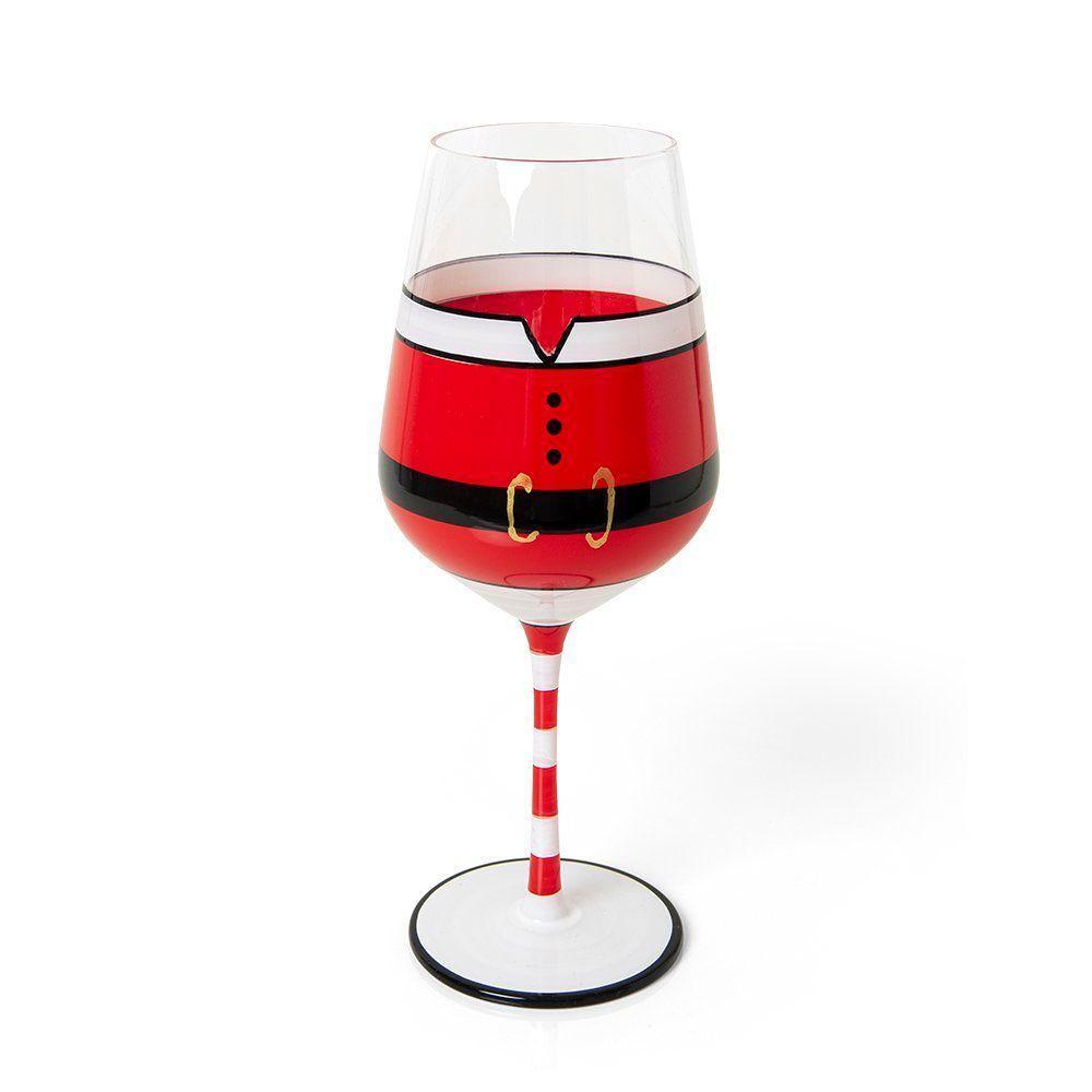 Taça Copa E Cia Avulsa Christmas 510ml Em Vidro Gold - 1