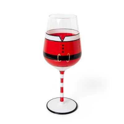 Taça Copa E Cia Avulsa Christmas 510ml Em Vidro Gold