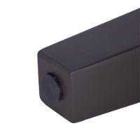 Kit 04 Pés Chanfrado Tabaco 10cm Com Rosca Metal Para Móveis D10 - D'rossi - 2