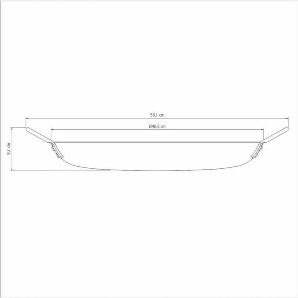 Disco Tramontina Churrasco Black 40cm Aço Carbono - 3