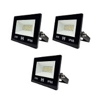 Kit 3 Refletor Led 30w Smd Bivolt 6500k Fachada Pavilhão Ip66 Mx-0316 - 1