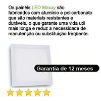 Painel Plafon Led Embutir Quadrado 18w 6500k Max-0359 - 7