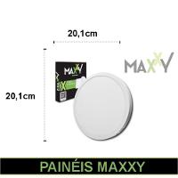 Kit Com 5 Painéis Plafon Led Sobrepor Redondo 18w 6500k Max-0367 - 2