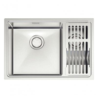 Cuba Dupla Tramontina Quadrum Em Inox Acabamento Acetinado Com Acessórios 66x46cm Design Collection